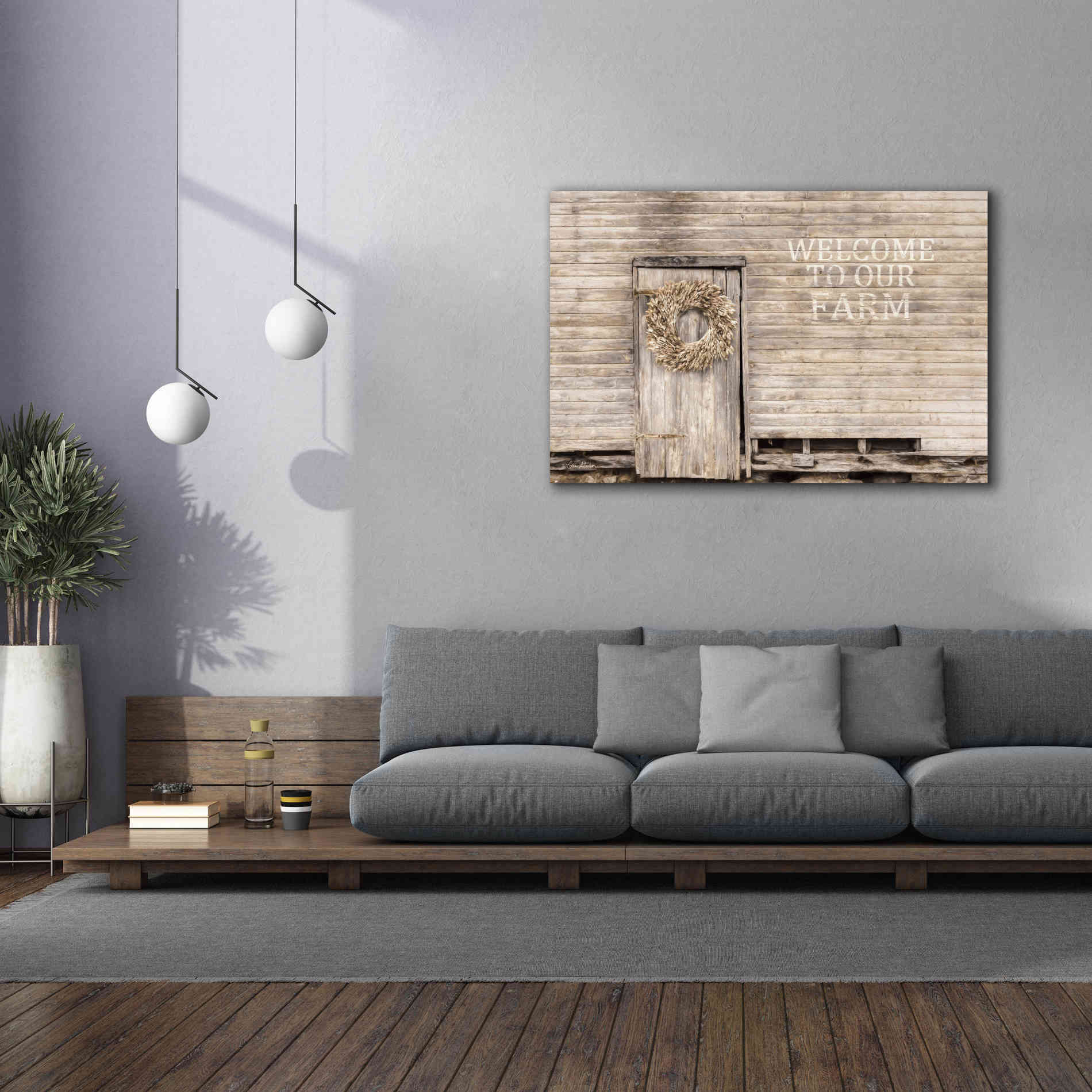 'Welcome to Our Farm' by Lori Deiter, Canvas Wall Art,60 x 40