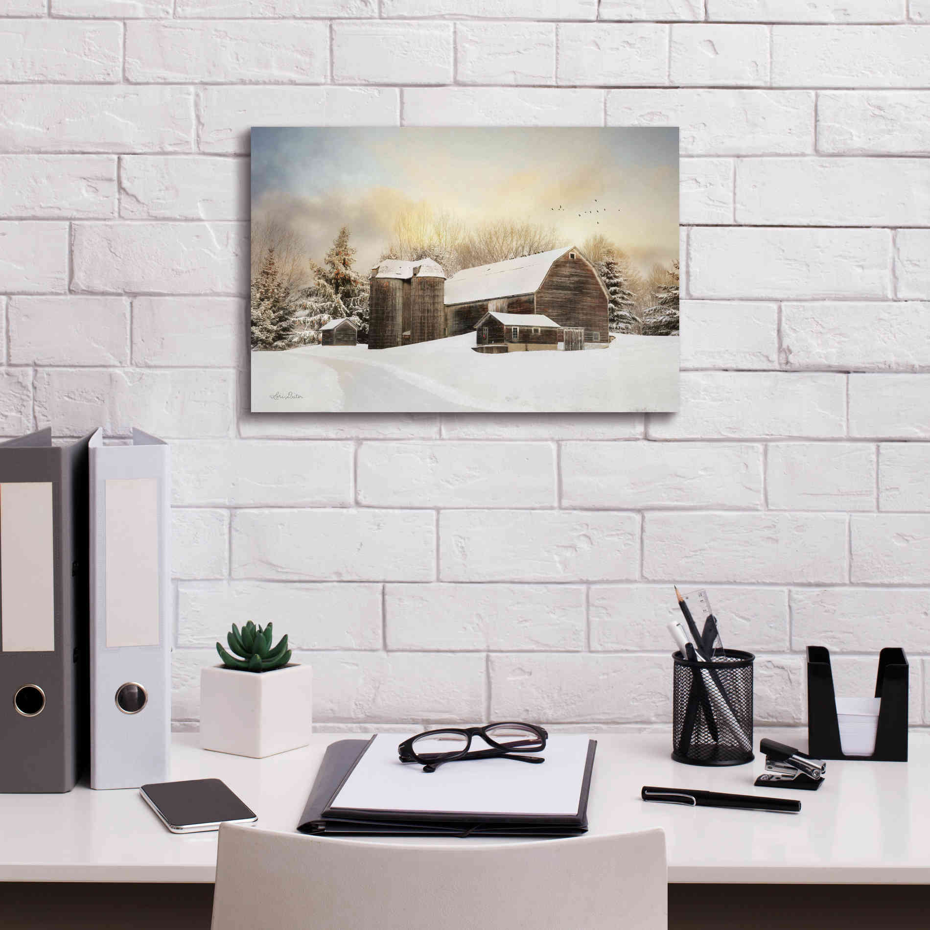 'The Color of Winter' by Lori Deiter, Canvas Wall Art,18 x 12