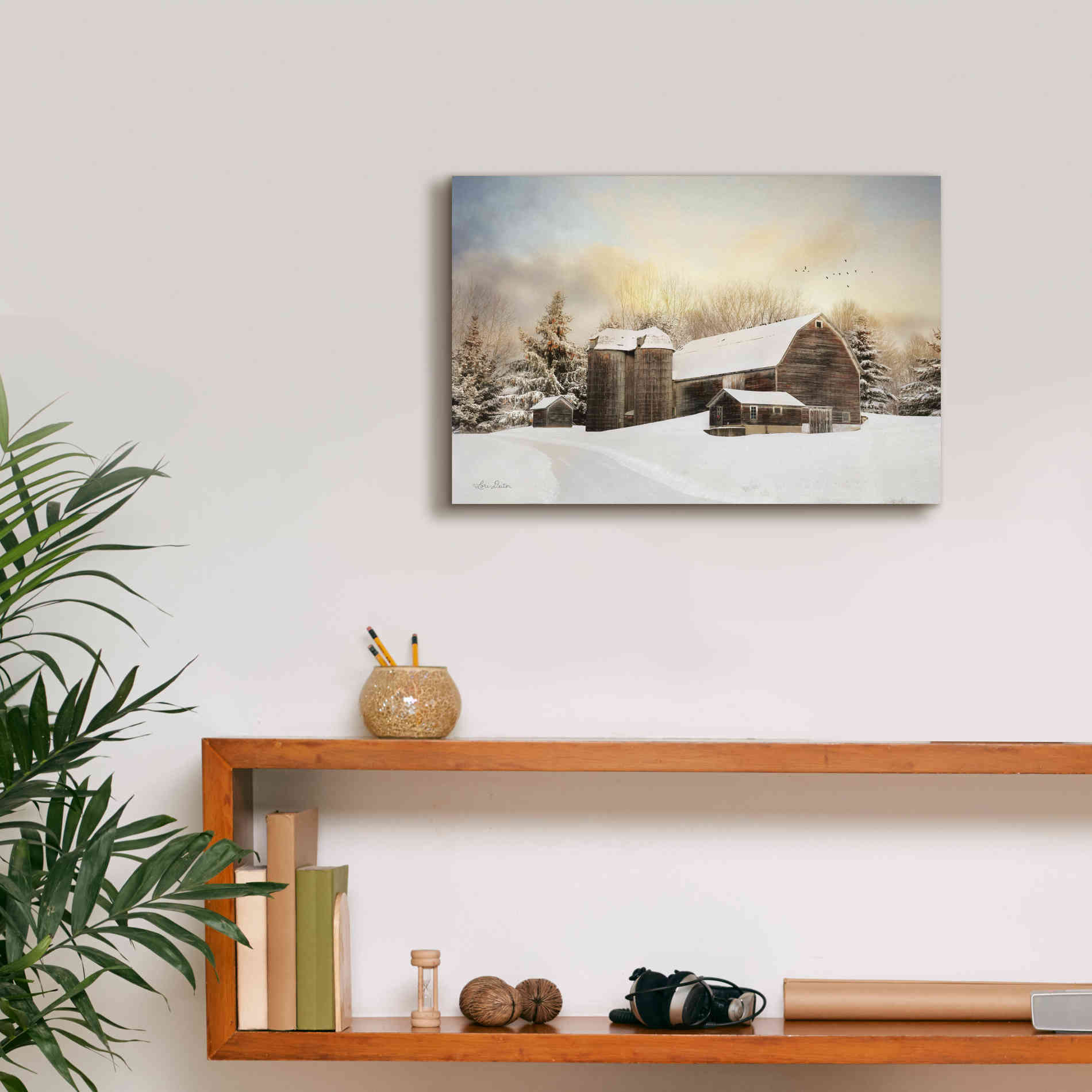 'The Color of Winter' by Lori Deiter, Canvas Wall Art,18 x 12