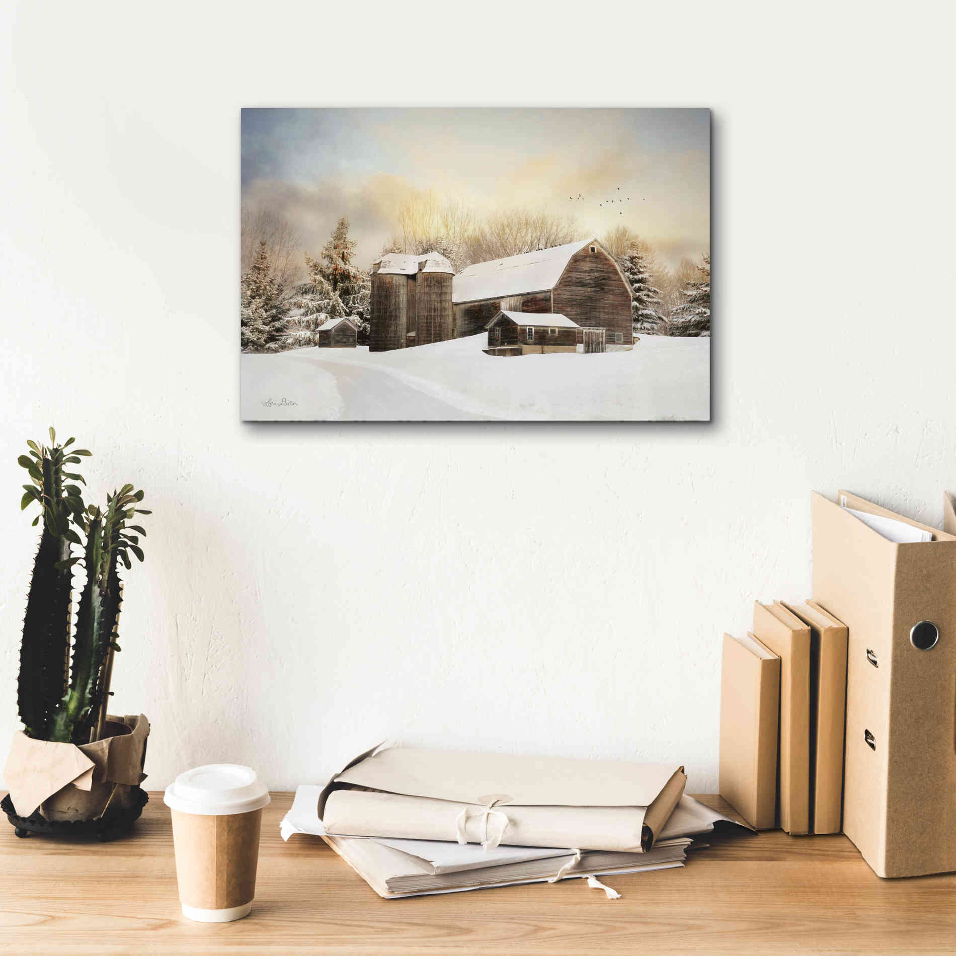 'The Color of Winter' by Lori Deiter, Canvas Wall Art,18 x 12