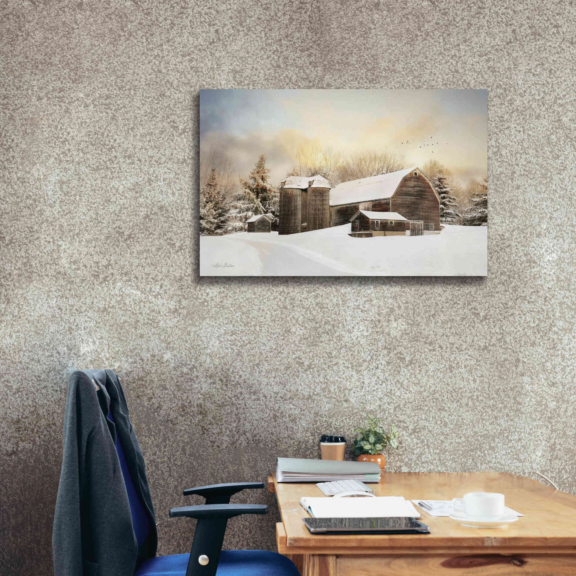 'The Color of Winter' by Lori Deiter, Canvas Wall Art,40 x 26