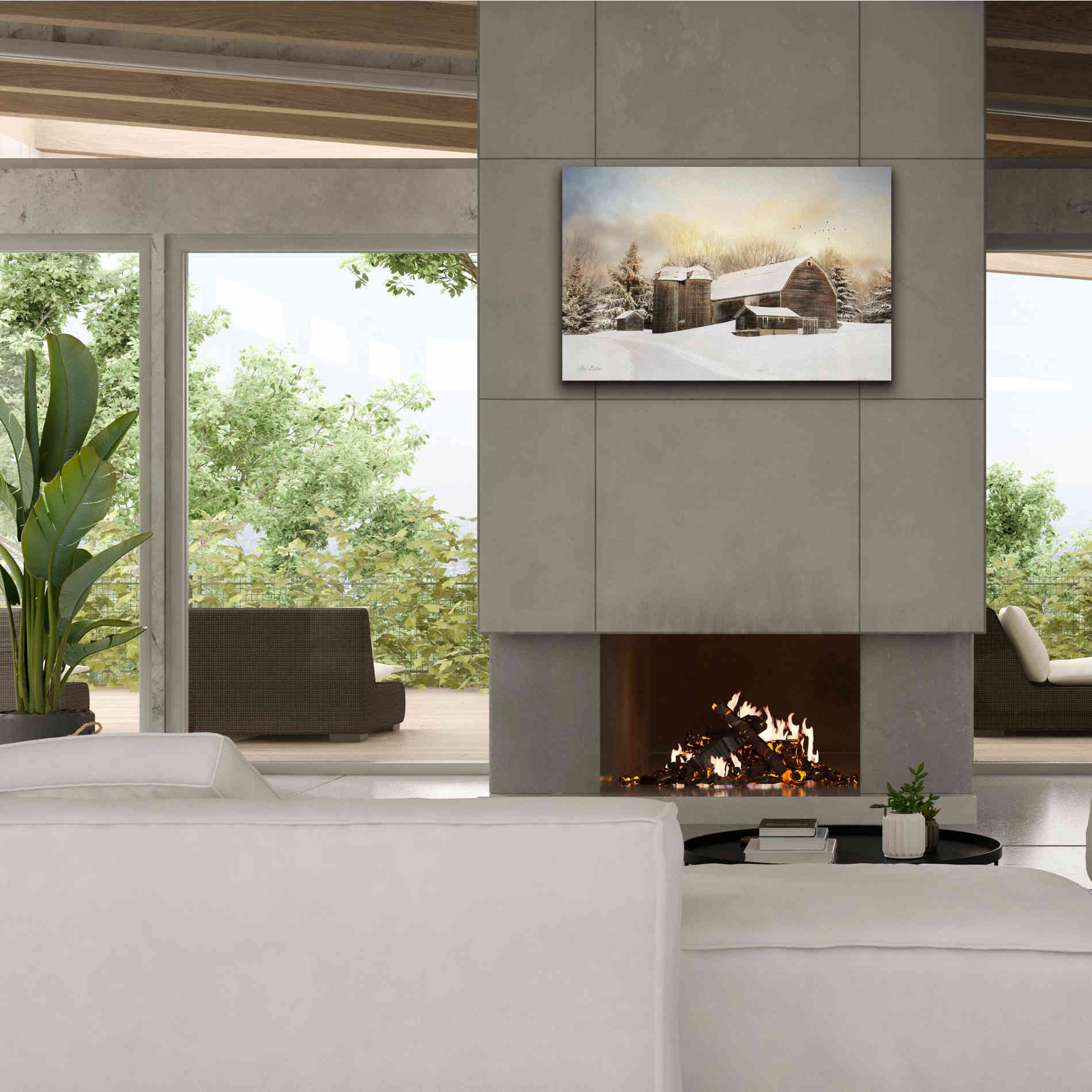 'The Color of Winter' by Lori Deiter, Canvas Wall Art,40 x 26