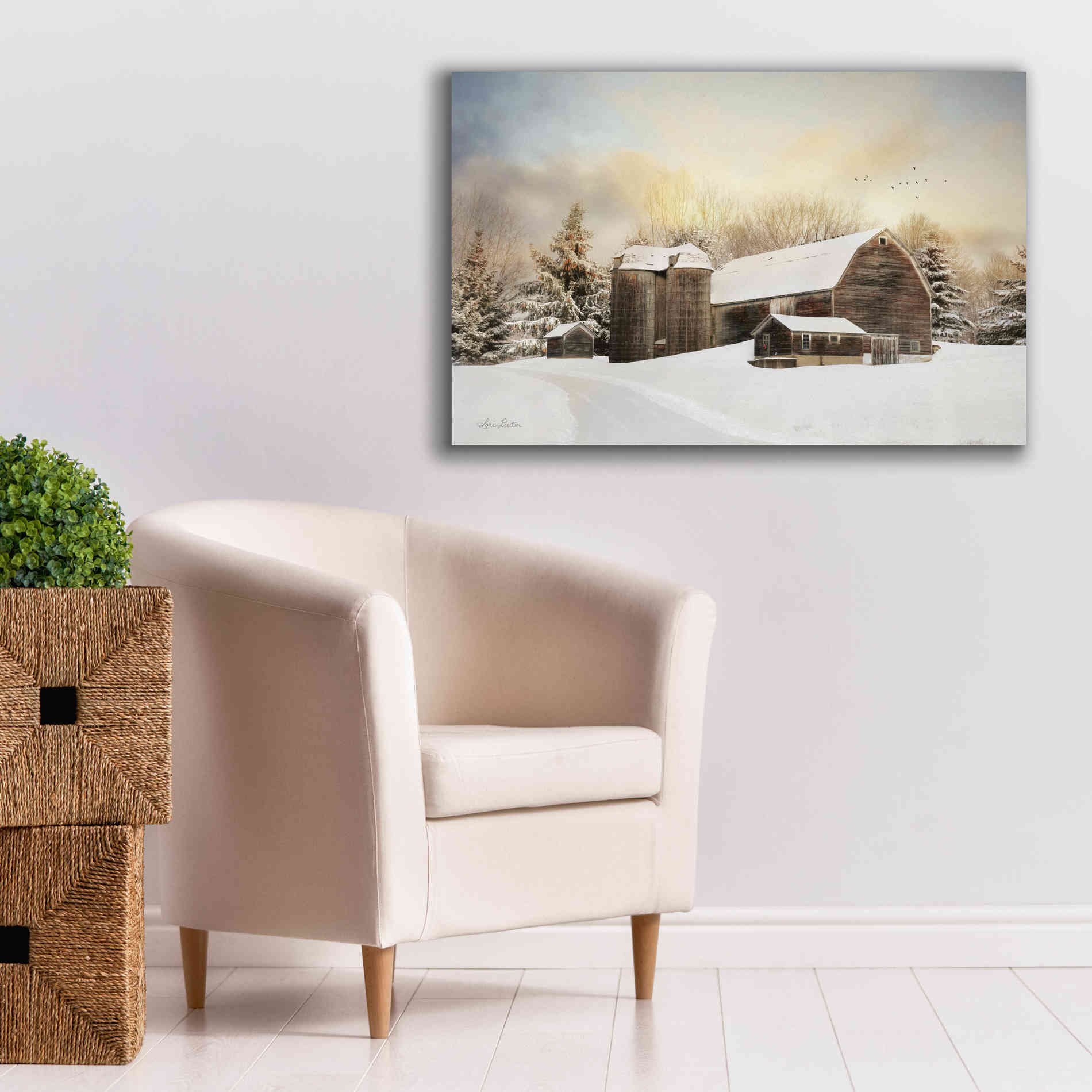 'The Color of Winter' by Lori Deiter, Canvas Wall Art,40 x 26