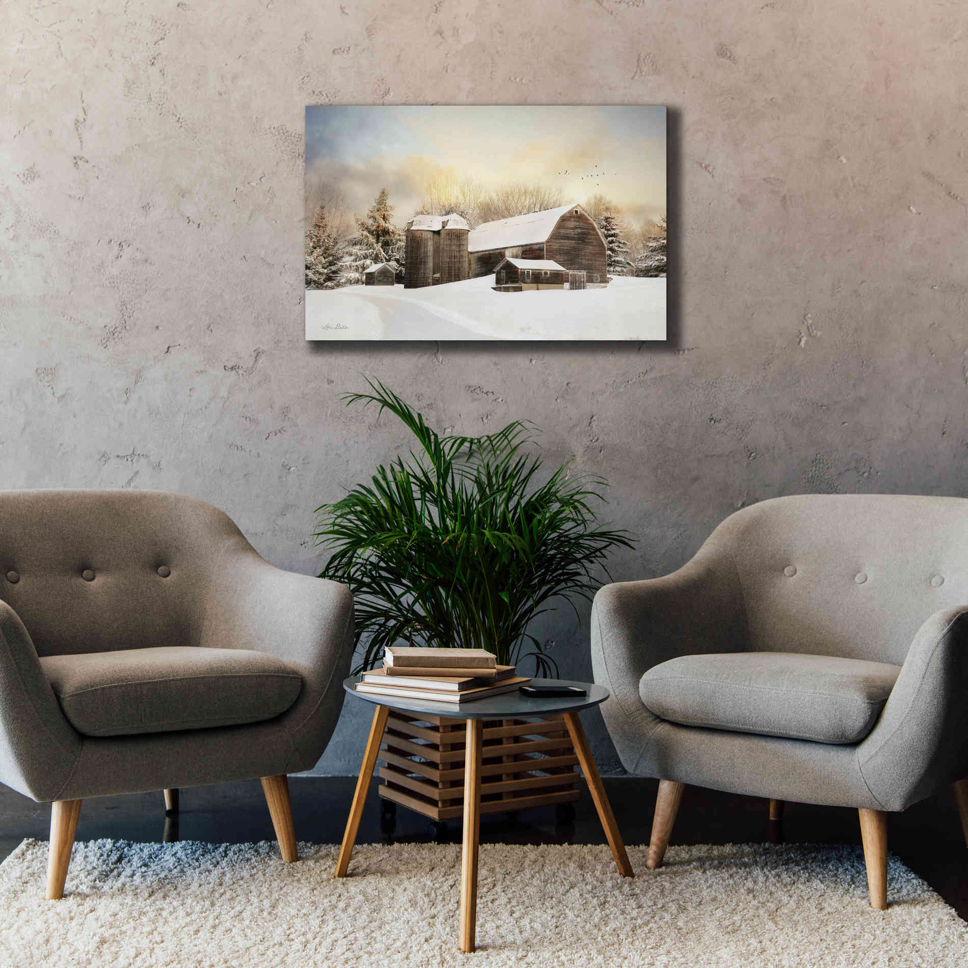 'The Color of Winter' by Lori Deiter, Canvas Wall Art,40 x 26