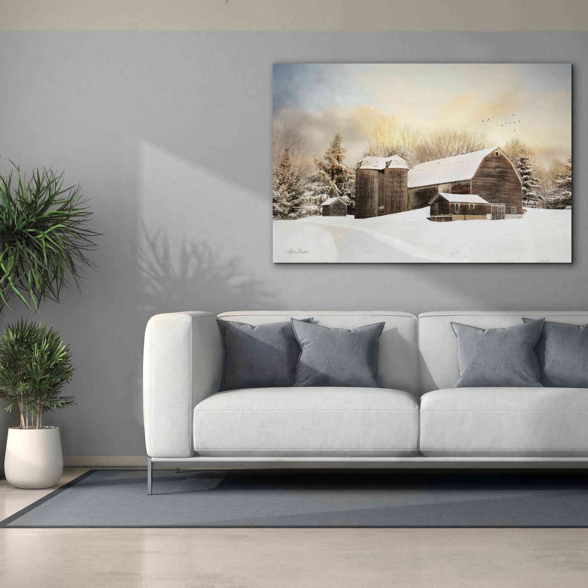 'The Color of Winter' by Lori Deiter, Canvas Wall Art,60 x 40