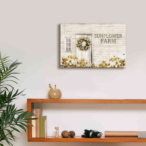 Image of 'Sunflower Farm' by Lori Deiter, Canvas Wall Art,18 x 12