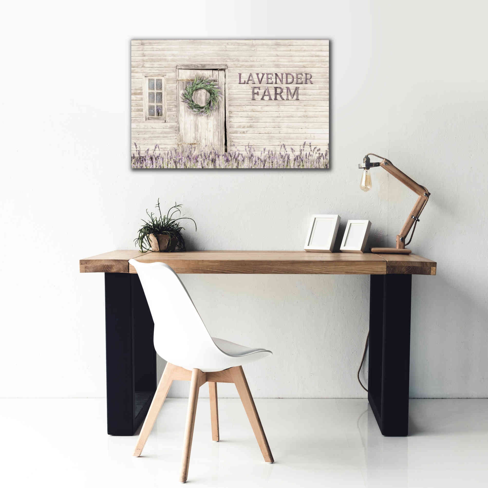 'Lavender Farm' by Lori Deiter, Canvas Wall Art,40 x 26