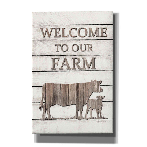 Image of 'Cow Welcome to Our Farm' by Lori Deiter, Canvas Wall Art