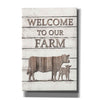 'Cow Welcome to Our Farm' by Lori Deiter, Canvas Wall Art