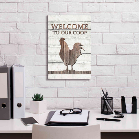 Image of 'Welcome to Our Coop' by Lori Deiter, Canvas Wall Art,12 x 18