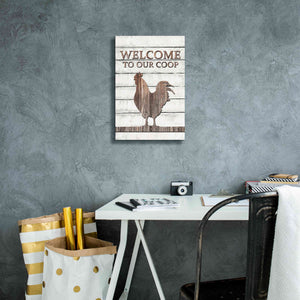 'Welcome to Our Coop' by Lori Deiter, Canvas Wall Art,12 x 18