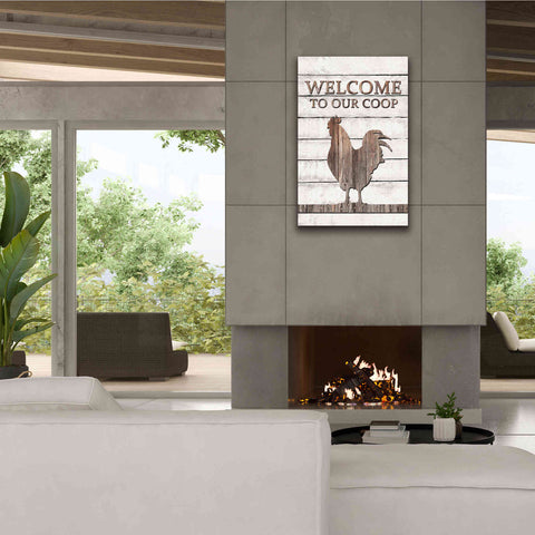 Image of 'Welcome to Our Coop' by Lori Deiter, Canvas Wall Art,26 x 40