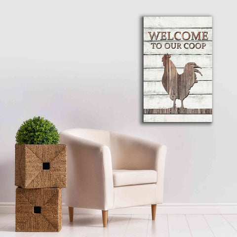 Image of 'Welcome to Our Coop' by Lori Deiter, Canvas Wall Art,26 x 40