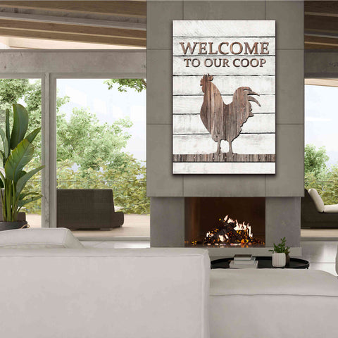 Image of 'Welcome to Our Coop' by Lori Deiter, Canvas Wall Art,40 x 60