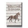 'Horse Welcome to Our Farm' by Lori Deiter, Canvas Wall Art