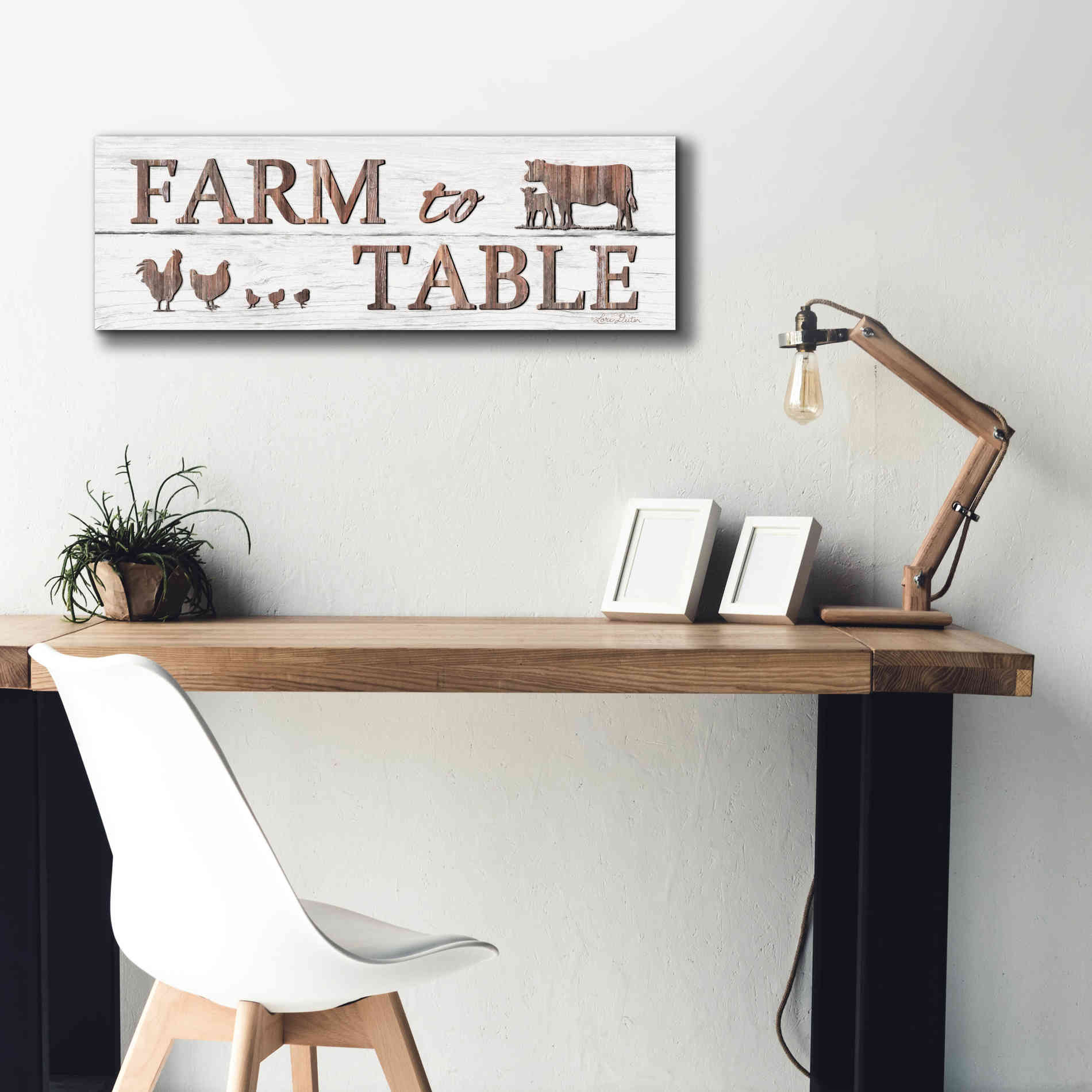 'Farm to Table' by Lori Deiter, Canvas Wall Art,36 x 12