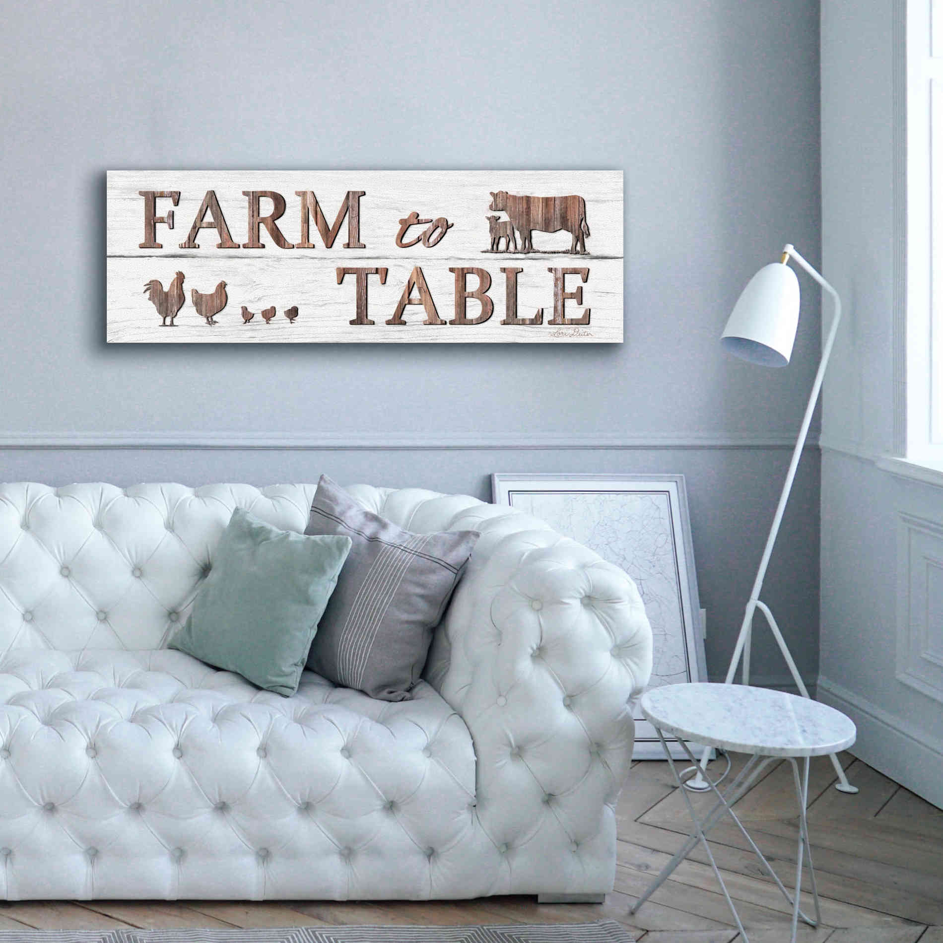 'Farm to Table' by Lori Deiter, Canvas Wall Art,60 x 20