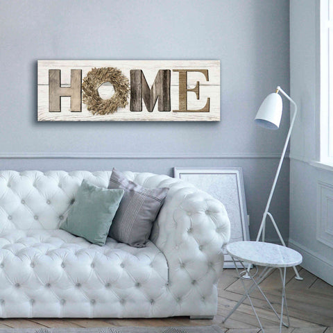 Image of 'Home in Beige' by Lori Deiter, Canvas Wall Art,60 x 20