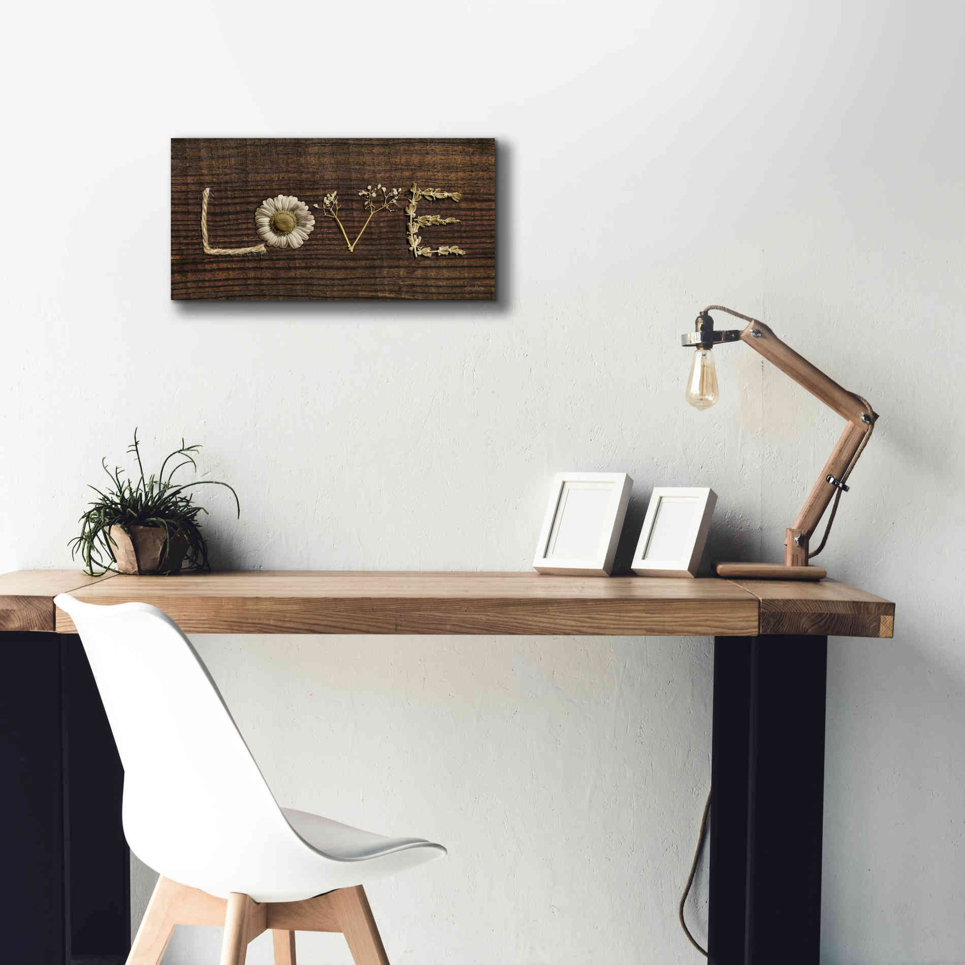 'Love is All You Need' by Lori Deiter, Canvas Wall Art,24 x 12