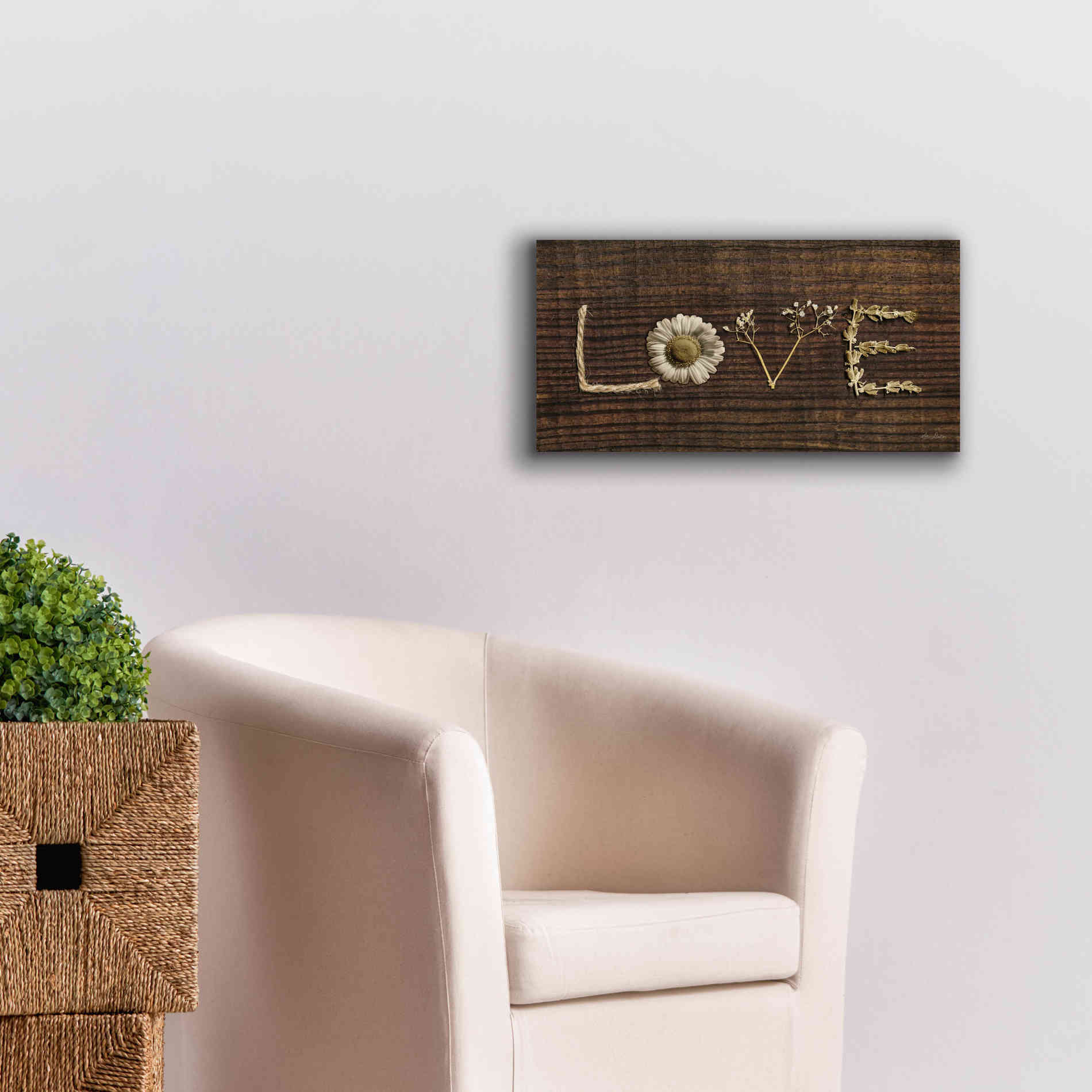 'Love is All You Need' by Lori Deiter, Canvas Wall Art,24 x 12