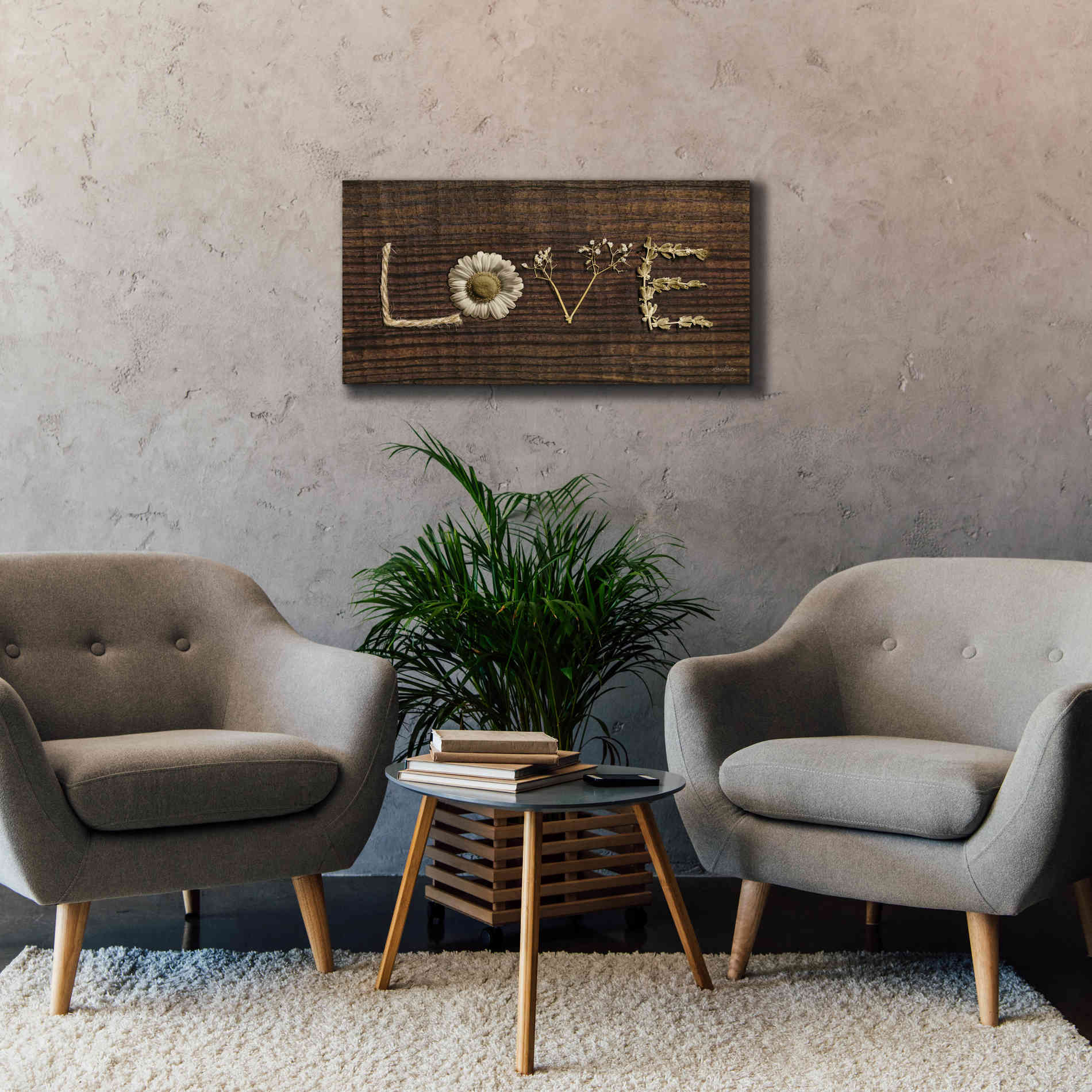 'Love is All You Need' by Lori Deiter, Canvas Wall Art,40 x 20