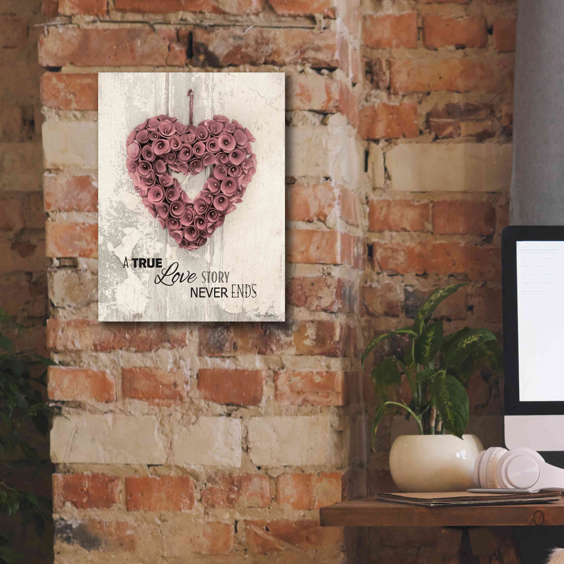 'A True Love Story' by Lori Deiter, Canvas Wall Art,12 x 16