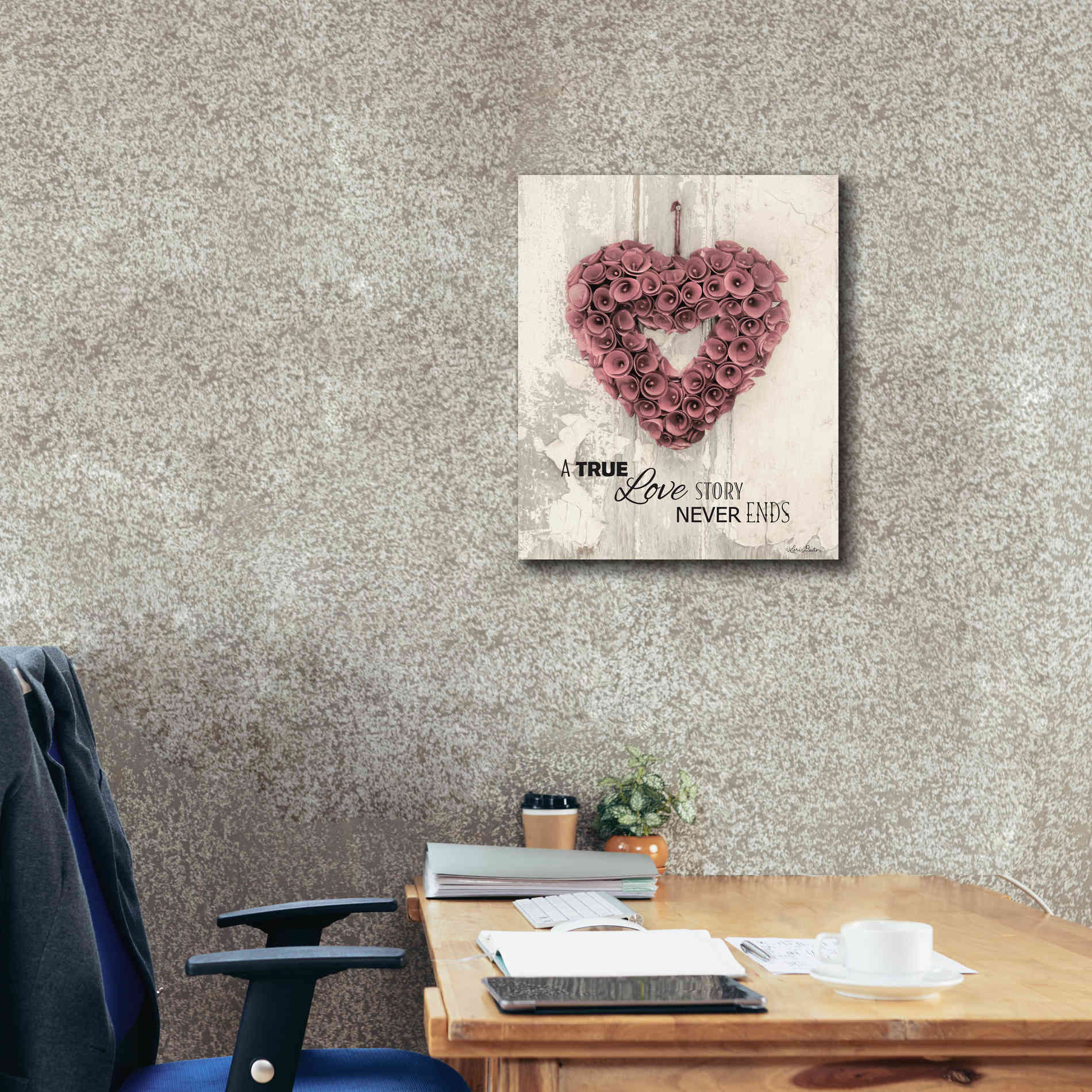 'A True Love Story' by Lori Deiter, Canvas Wall Art,20 x 24