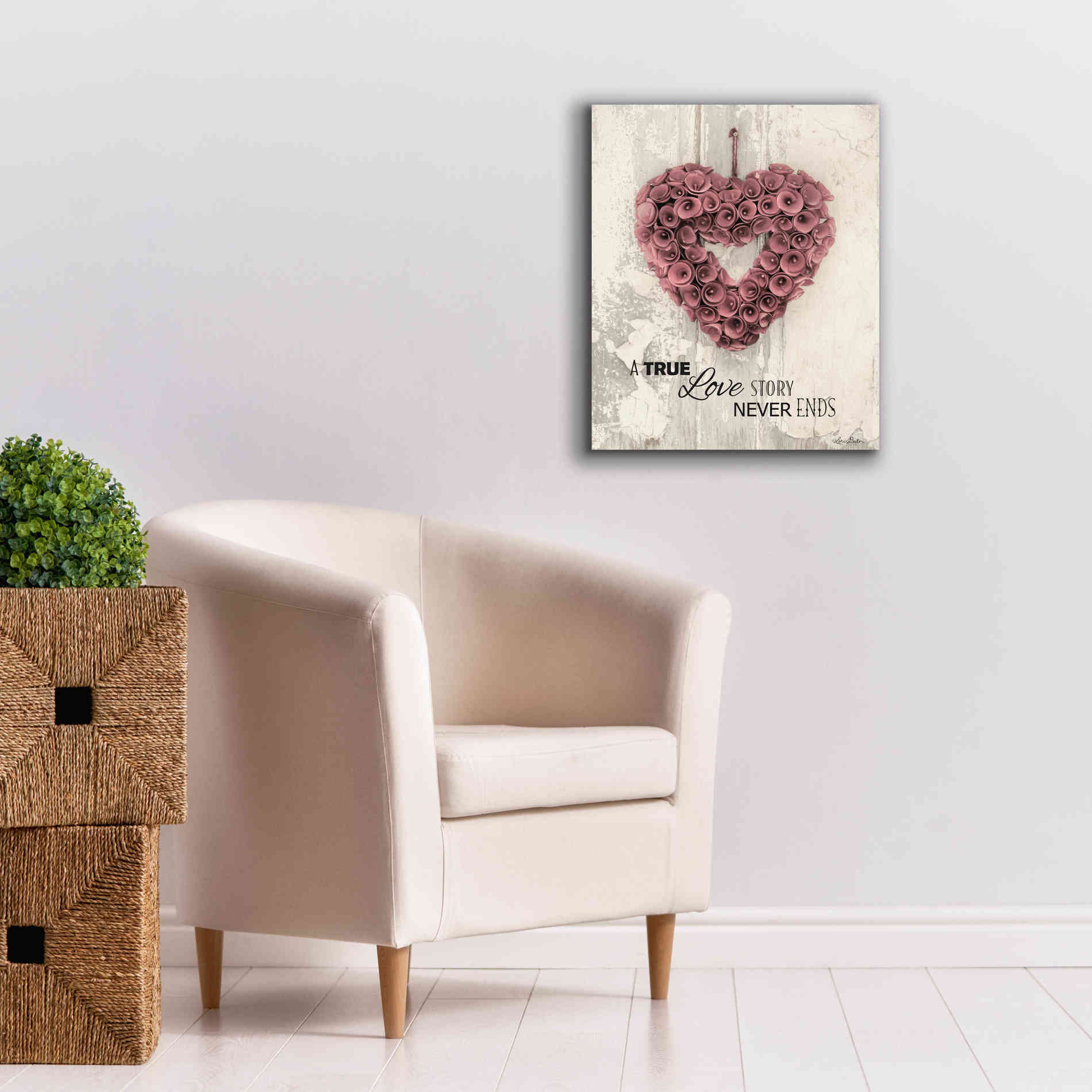 'A True Love Story' by Lori Deiter, Canvas Wall Art,20 x 24