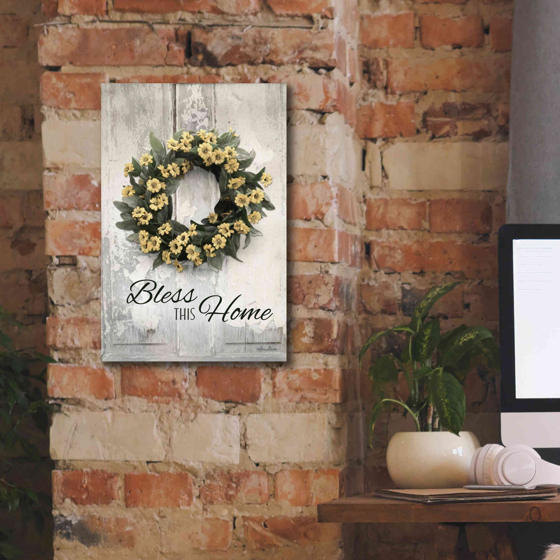 'Bless This Home' by Lori Deiter, Canvas Wall Art,12 x 18