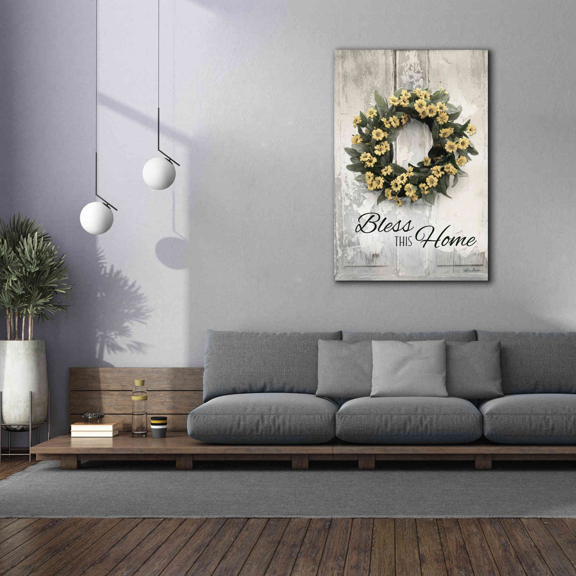'Bless This Home' by Lori Deiter, Canvas Wall Art,40 x 60