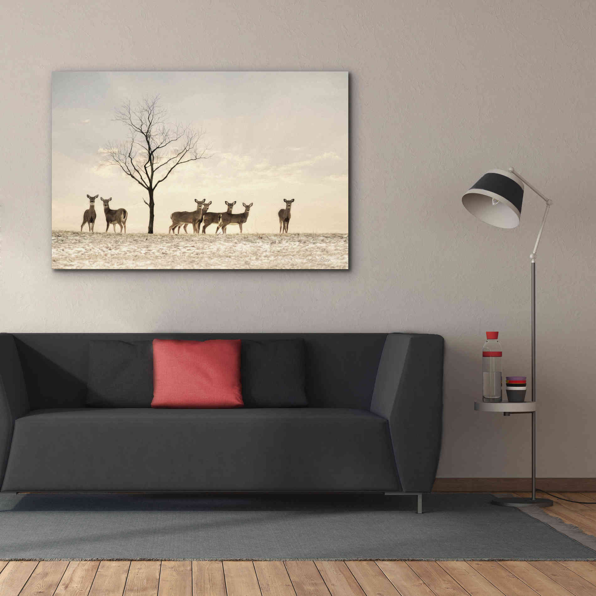 'Doe a Deer' by Lori Deiter, Canvas Wall Art,60 x 40
