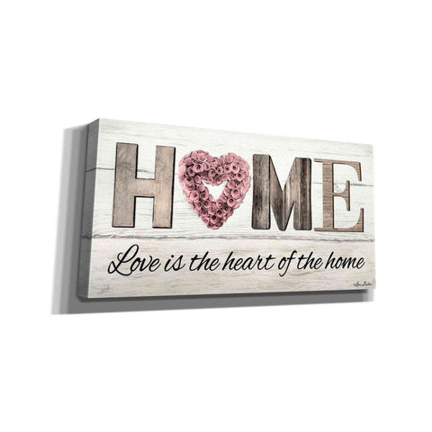 Image of 'Love is the Heart of the Home' by Lori Deiter, Canvas Wall Art