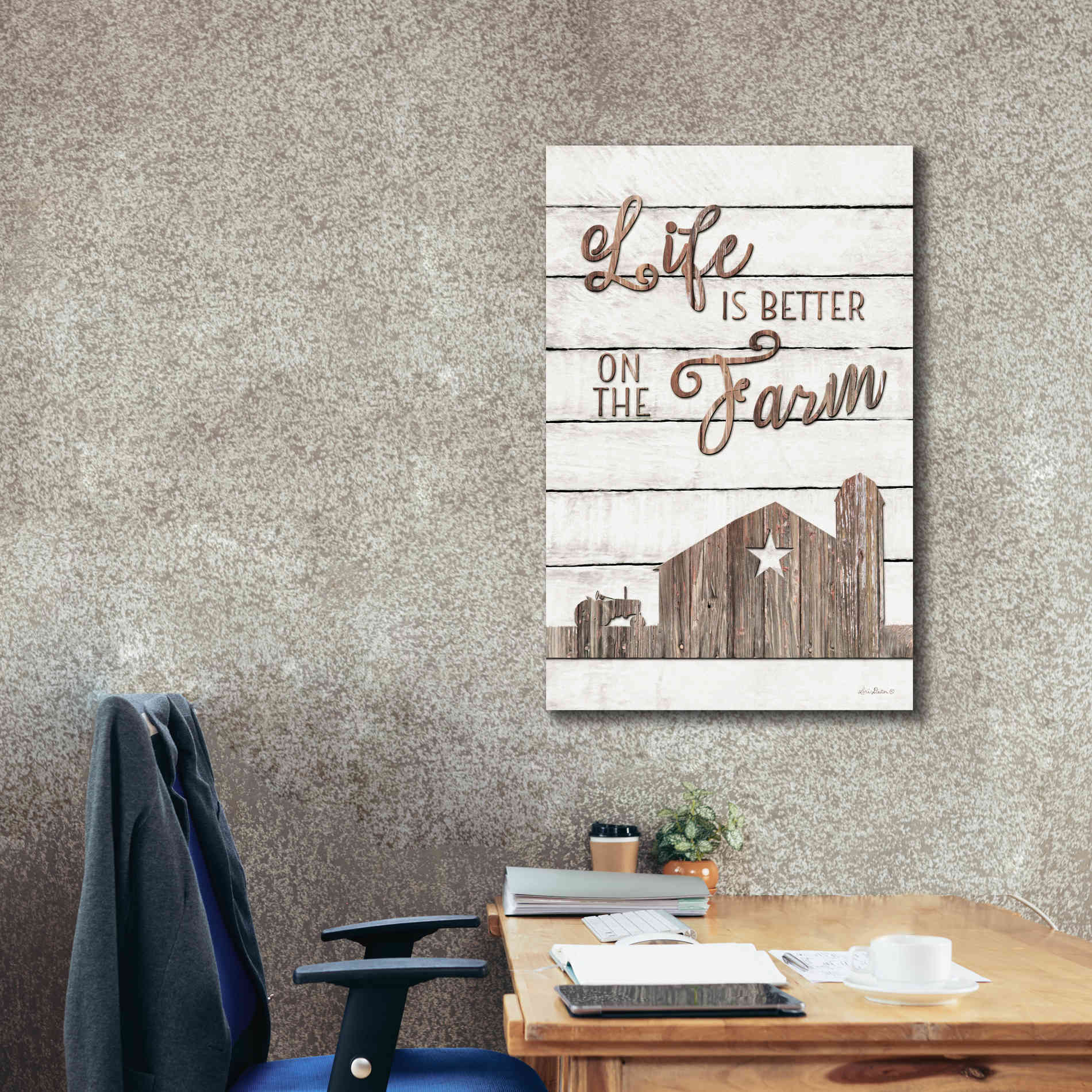 'Life is Better on the Farm' by Lori Deiter, Canvas Wall Art,26 x 40