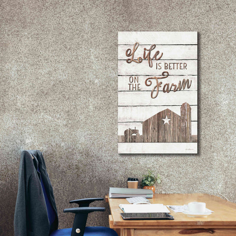 Image of 'Life is Better on the Farm' by Lori Deiter, Canvas Wall Art,26 x 40