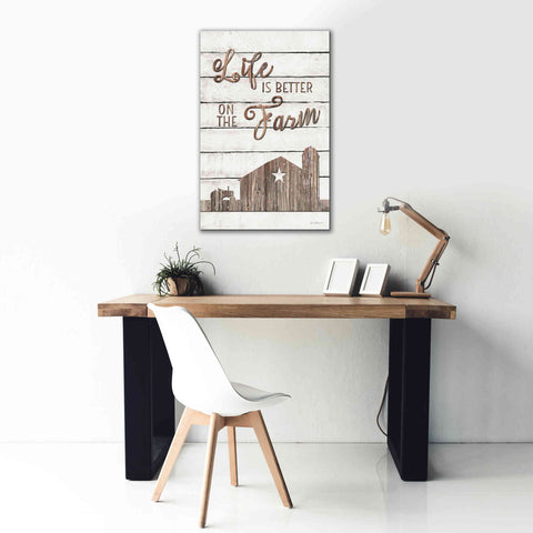 Image of 'Life is Better on the Farm' by Lori Deiter, Canvas Wall Art,26 x 40