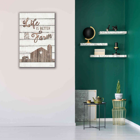 Image of 'Life is Better on the Farm' by Lori Deiter, Canvas Wall Art,26 x 40