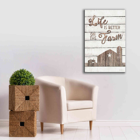 Image of 'Life is Better on the Farm' by Lori Deiter, Canvas Wall Art,26 x 40