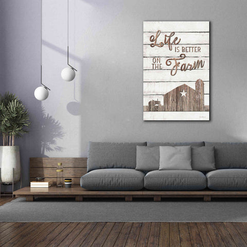 Image of 'Life is Better on the Farm' by Lori Deiter, Canvas Wall Art,40 x 60