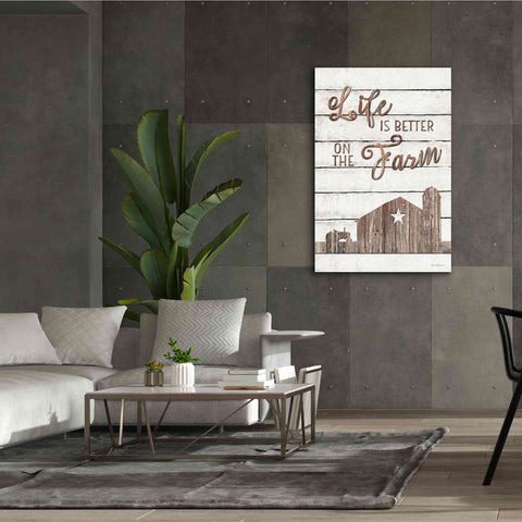 Image of 'Life is Better on the Farm' by Lori Deiter, Canvas Wall Art,40 x 60