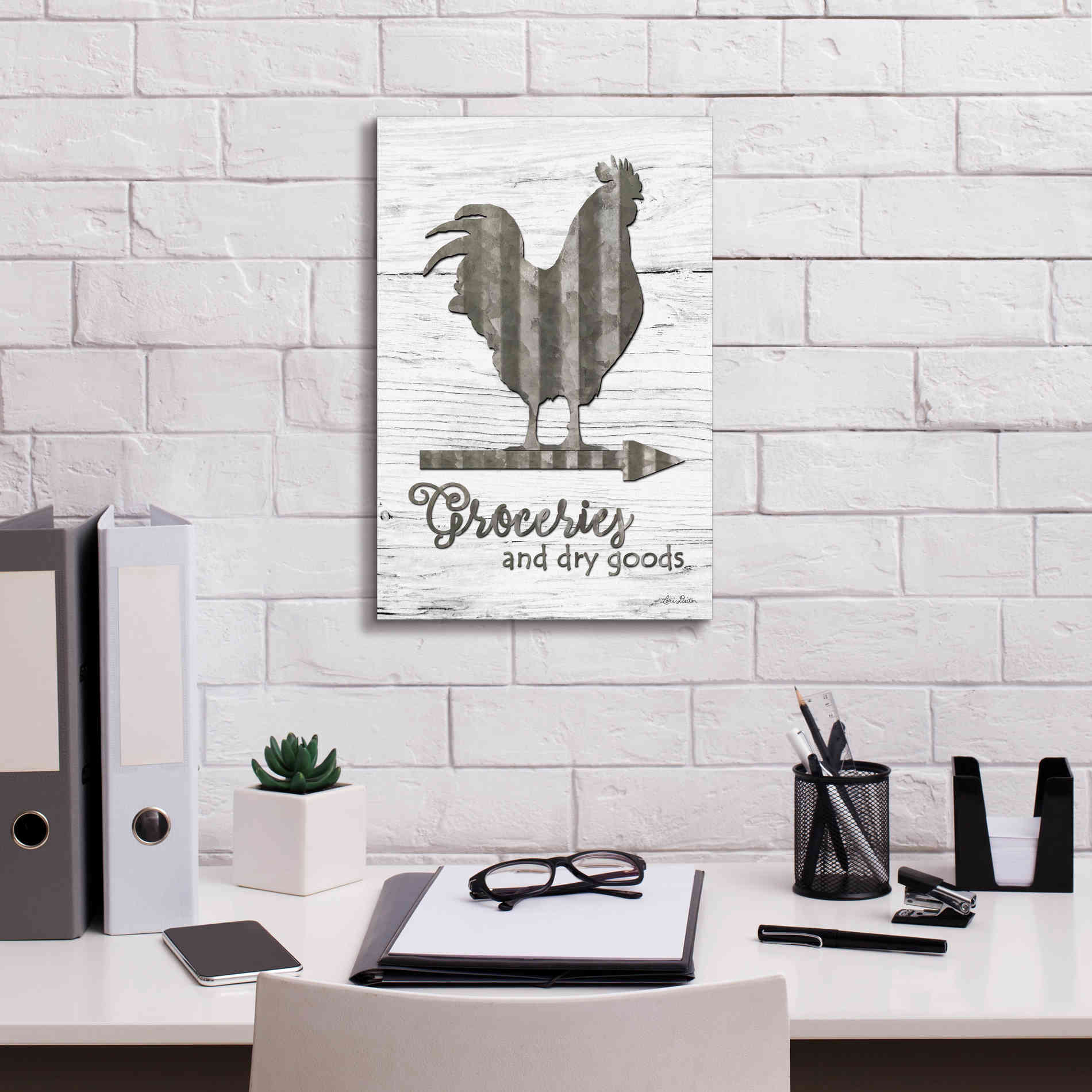 'Groceries' by Lori Deiter, Canvas Wall Art,12 x 18