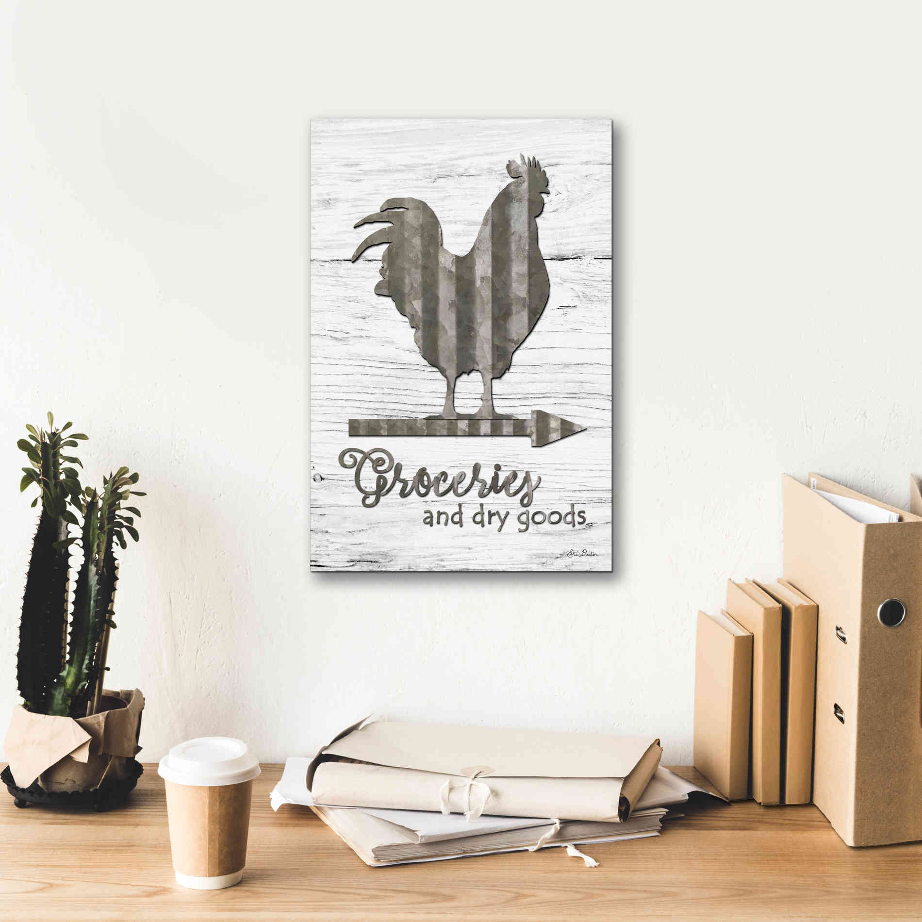 'Groceries' by Lori Deiter, Canvas Wall Art,12 x 18