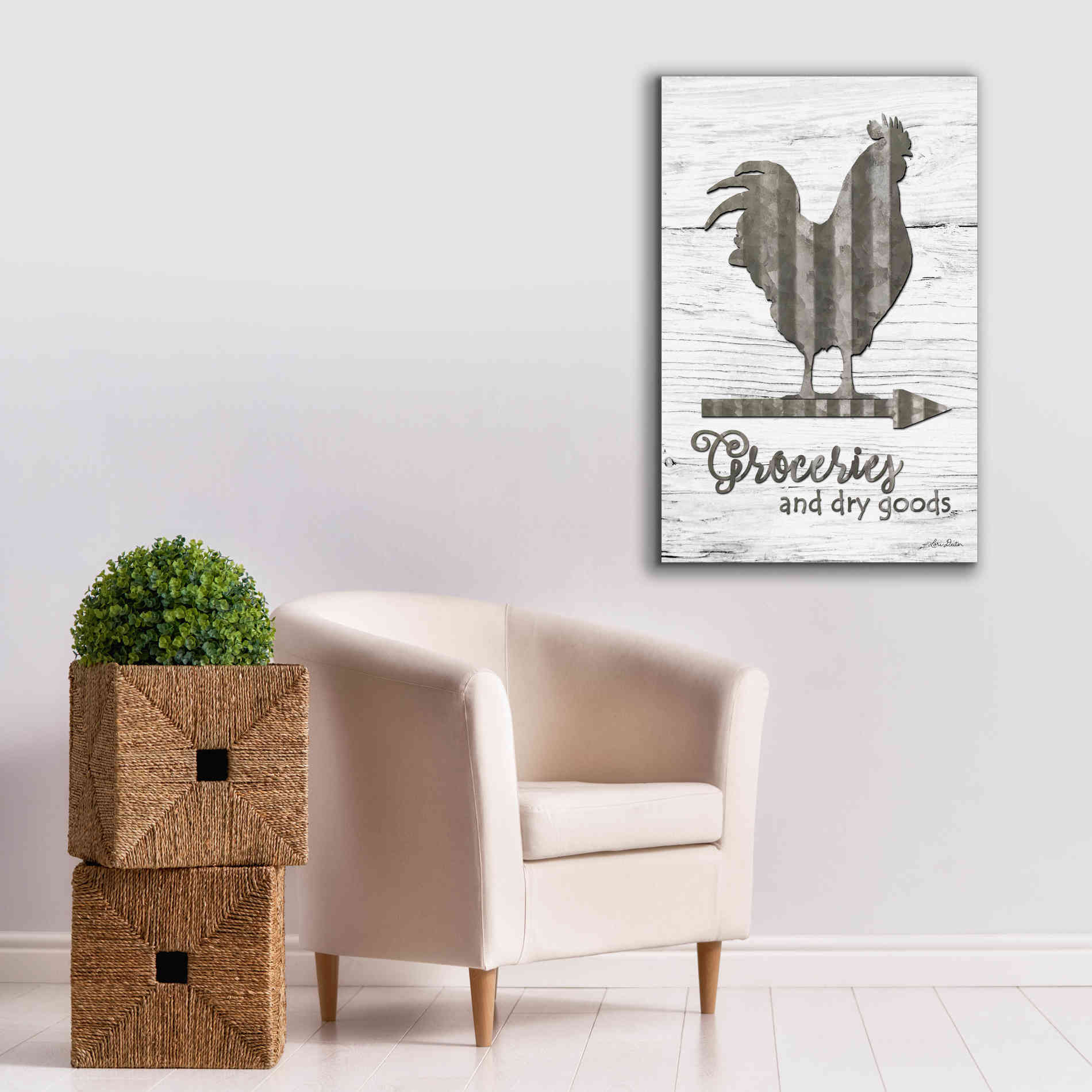 'Groceries' by Lori Deiter, Canvas Wall Art,26 x 40