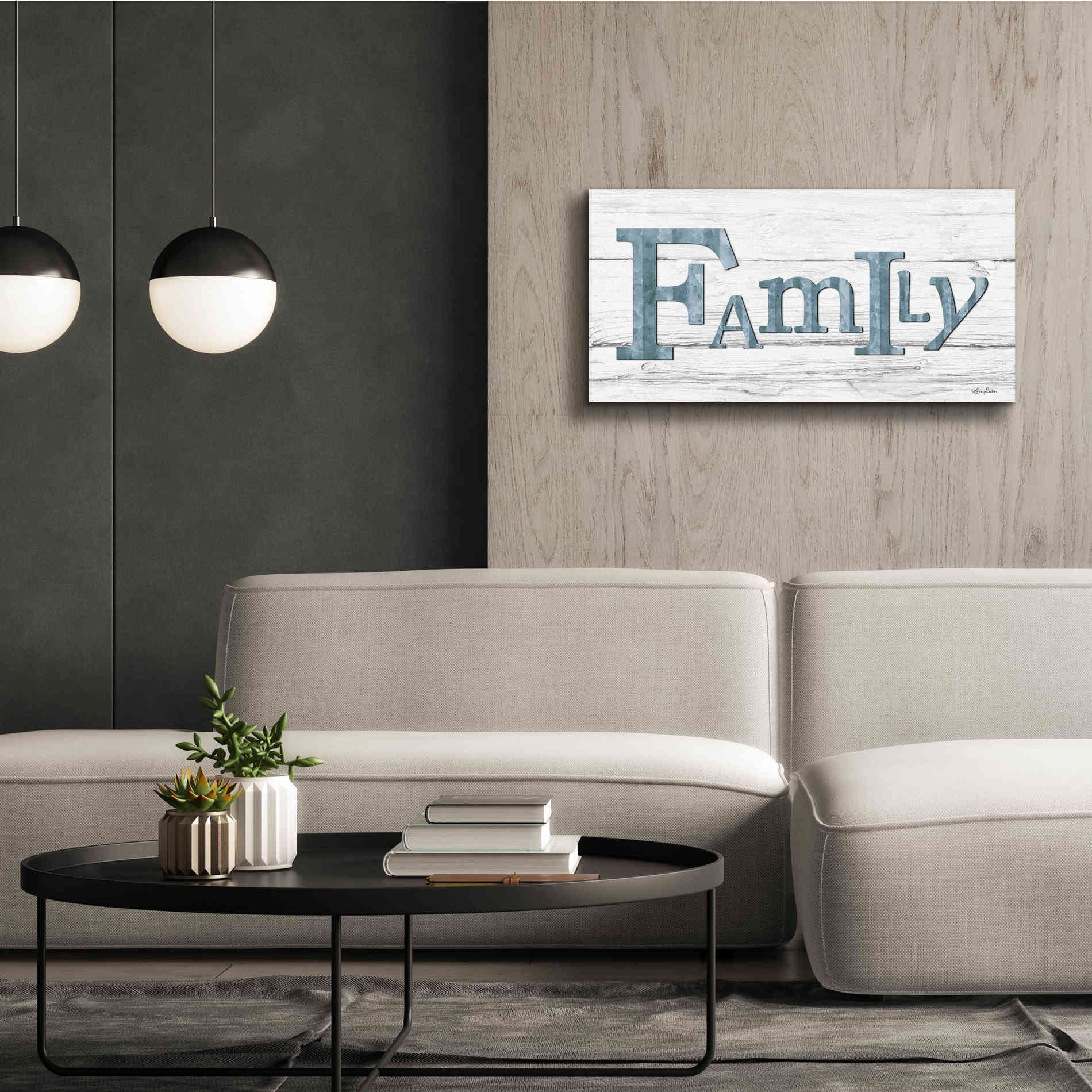 'Metal Family' by Lori Deiter, Canvas Wall Art,40 x 20
