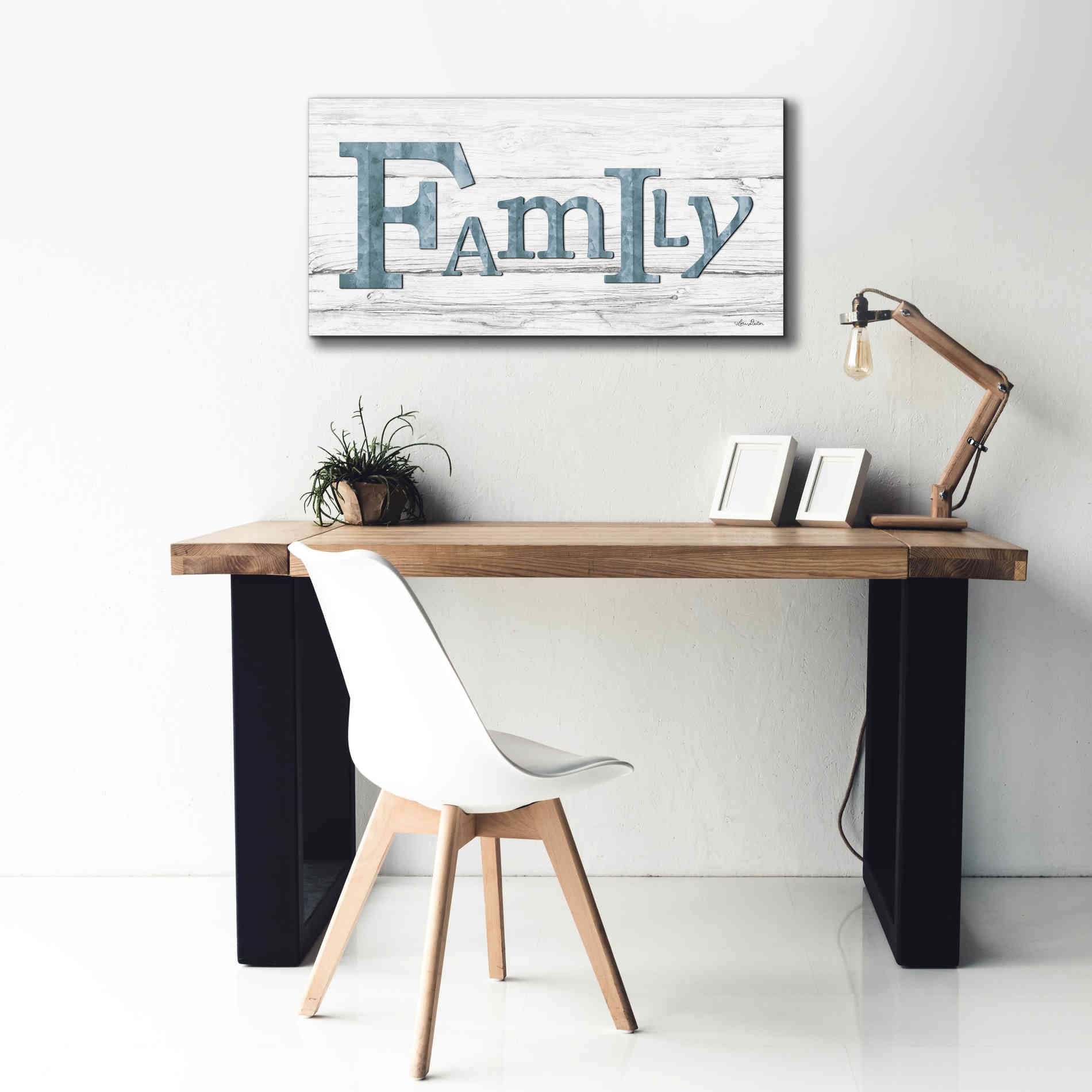 'Metal Family' by Lori Deiter, Canvas Wall Art,40 x 20