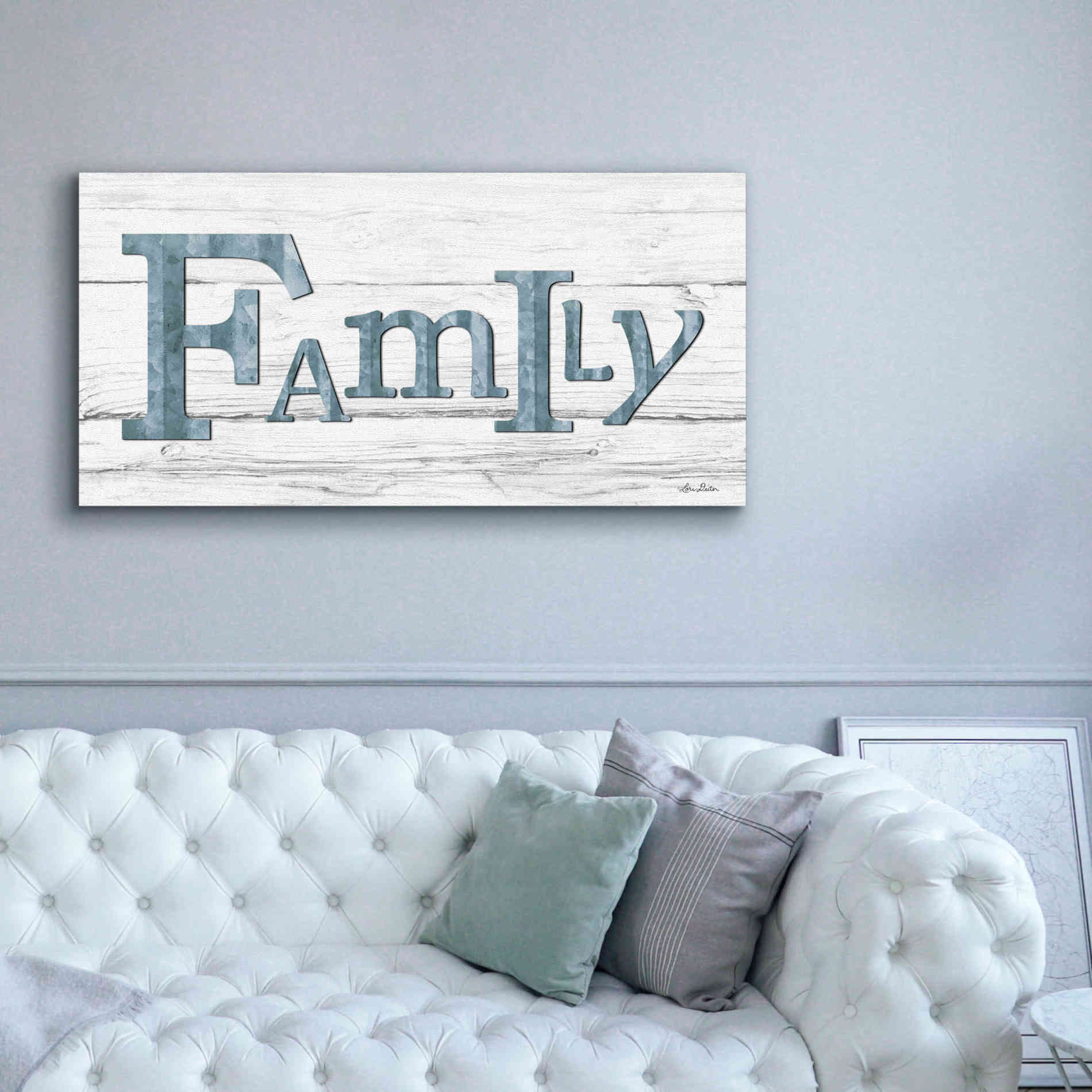 'Metal Family' by Lori Deiter, Canvas Wall Art,60 x 30