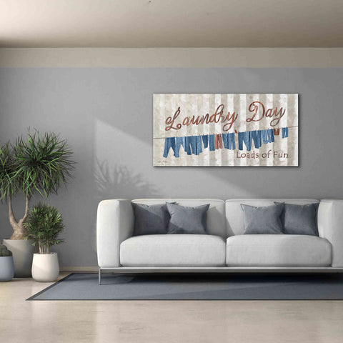 Image of 'Laundry Day Loads of Fun' by Lori Deiter, Canvas Wall Art,60 x 30