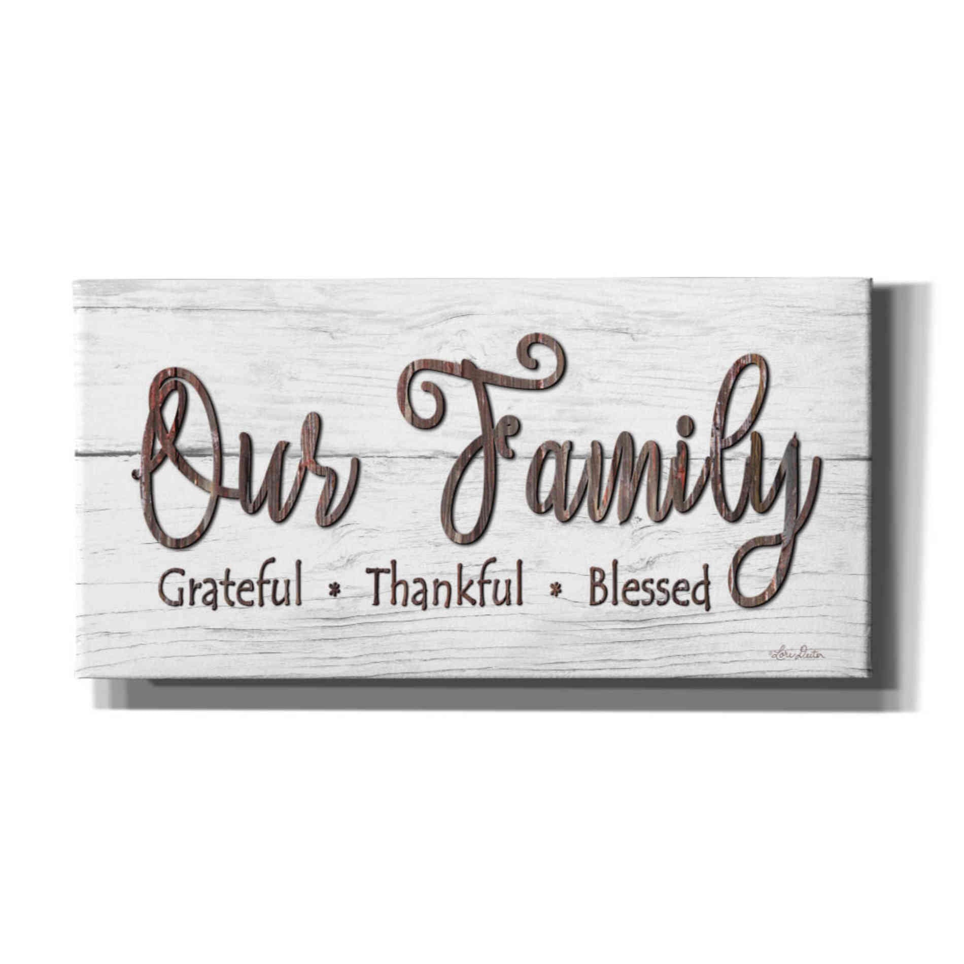 'Our Family' by Lori Deiter, Canvas Wall Art