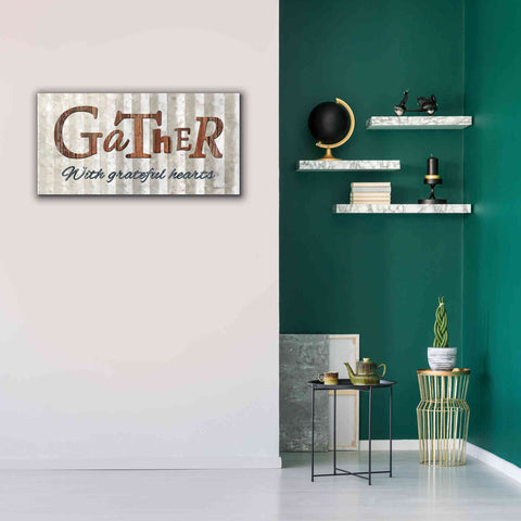 Image of 'Gather with Graceful Hearts' by Lori Deiter, Canvas Wall Art,40 x 20