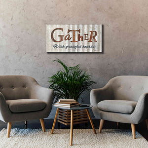'Gather with Graceful Hearts' by Lori Deiter, Canvas Wall Art,40 x 20