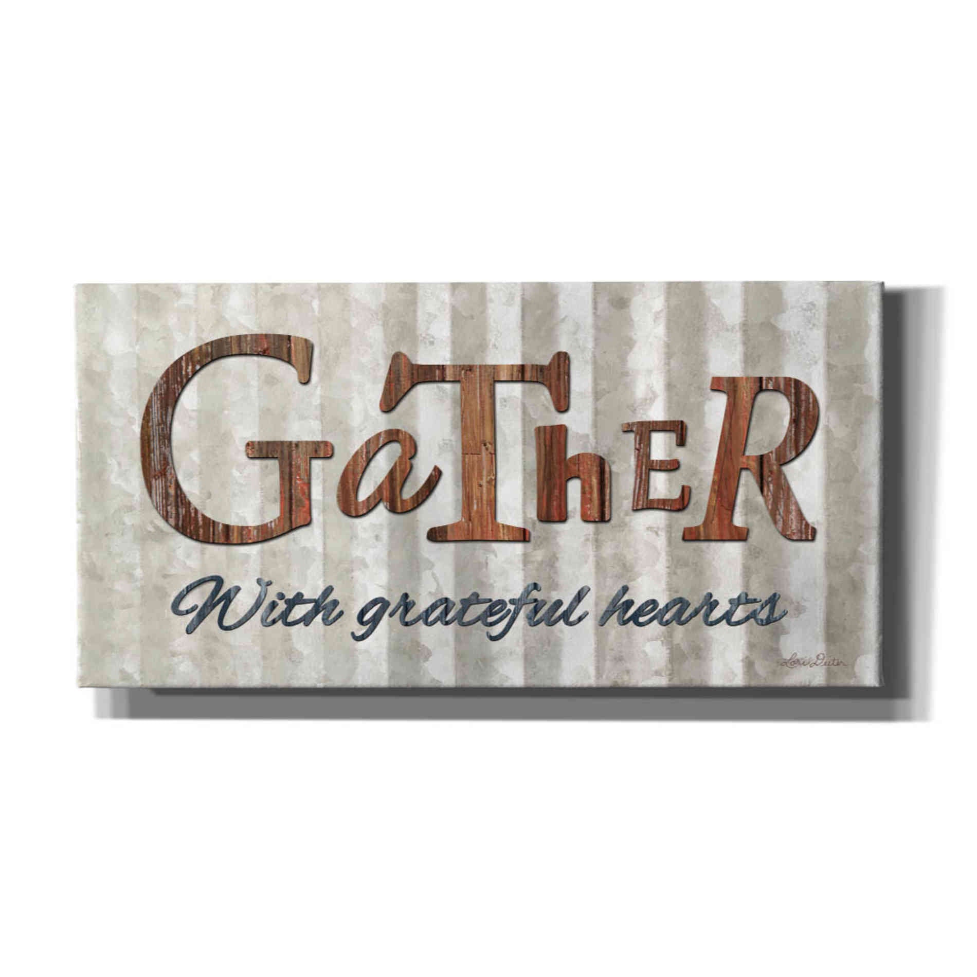 'Gather with Graceful Hearts' by Lori Deiter, Canvas Wall Art